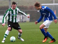 004 2016 Genemuiden SDC Putten  10-12-2016: Voetbal: SC Genemuiden v SDCP: Genemuiden / Wouter van der Molen (l) of Genemuiden, Rick van den Brink (r) of Putten / : Sportclub Genemuiden, SDC Putten, Wouter van der Molen, Rick van der Brink
